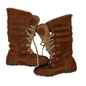 Pajar Adventure Boots Womens 9-9.5 Brown Waterproof Construction Leather Upper